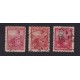 ARGENTINA 1899 GJ 253/5 ESTAMPILLAS USADAS LOS 3 DIFERENTES COLORES U$ 13,80